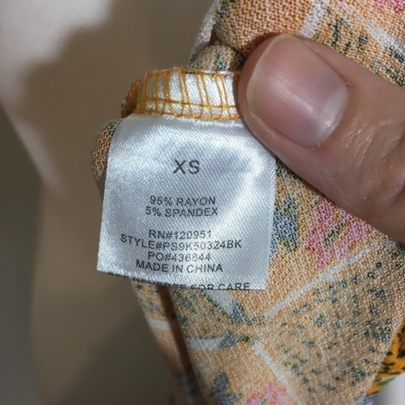 NWT Floral Vertical Geo Stripe Swing Loose Dress - Picture 8 of 8